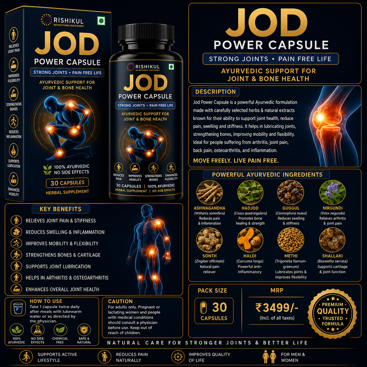 Rishikul Jod Power Joint Care Combo